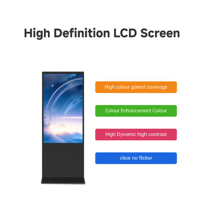 Promotion Exhibition Standing Touch Screen Kiosk Android Indoor Waterproof