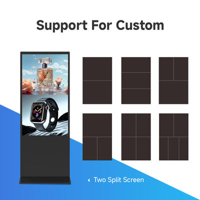 Promotion Exhibition Standing Touch Screen Kiosk Android Indoor Waterproof