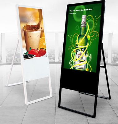 49 Inch Smart Rotatable Digital Signage All In One Mobile Touch 1920 X 1080