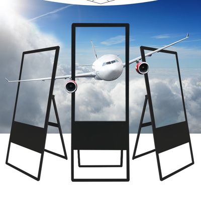 49 Inch Smart Rotatable Digital Signage All In One Mobile Touch 1920 X 1080
