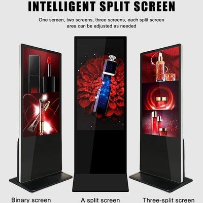 32 43 50 55 65'' Floor Standing Touch Screen Kiosk Android Indoor Exhibition