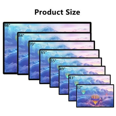 WiFi Ethernet Wall Mounted Digital Signage 43 Inch Android HD Intelligent 16:9