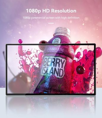 1920 X 1080 Resolution Wall Mounted Digital Display Screen 350cd/M2 50''