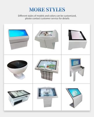 49 Inch Exhibition Hall Interactive Self Service Kiosk Vertical Touch Screen