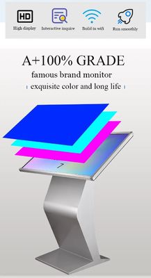 49 Inch Exhibition Hall Interactive Self Service Kiosk Vertical Touch Screen