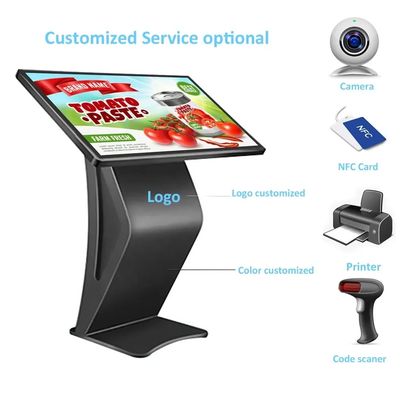 49 Inch Exhibition Hall Interactive Self Service Kiosk Vertical Touch Screen