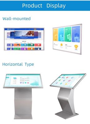 49 Inch Exhibition Hall Interactive Self Service Kiosk Vertical Touch Screen