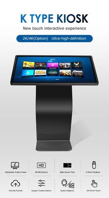 49 Inch Exhibition Hall Interactive Self Service Kiosk Vertical Touch Screen