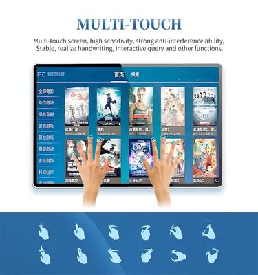49 Inch Exhibition Hall Interactive Self Service Kiosk Vertical Touch Screen