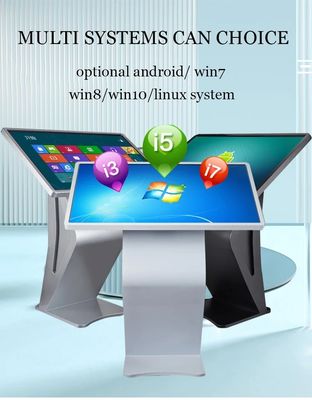 49 Inch Exhibition Hall Interactive Self Service Kiosk Vertical Touch Screen