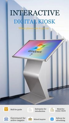 49 Inch Exhibition Hall Interactive Self Service Kiosk Vertical Touch Screen
