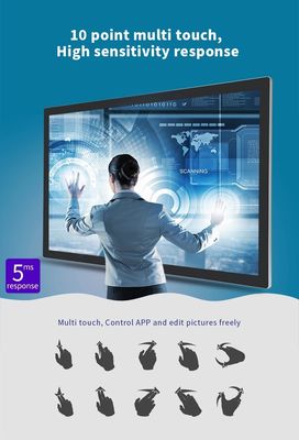 49 Inch Exhibition Hall Interactive Self Service Kiosk Vertical Touch Screen