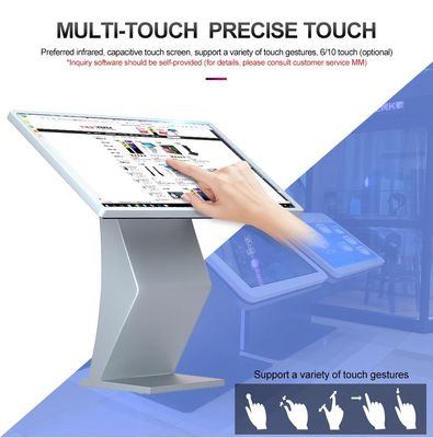 49 Inch Exhibition Hall Interactive Self Service Kiosk Vertical Touch Screen
