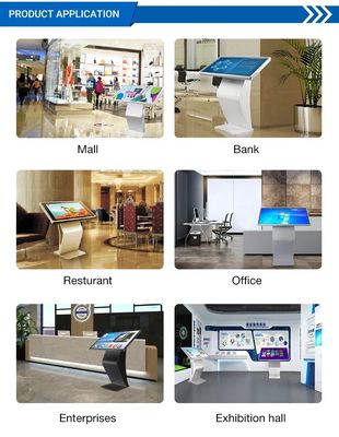 49 Inch Exhibition Hall Interactive Self Service Kiosk Vertical Touch Screen