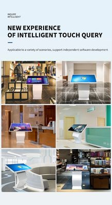 49 Inch Exhibition Hall Interactive Self Service Kiosk Vertical Touch Screen