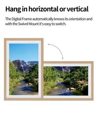 Custom Digital Picture Frame For Photos Music Images 2K FHD Display