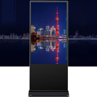 Waterproof Floor Standing Digital Signage Monitors Android Indoor High Definition