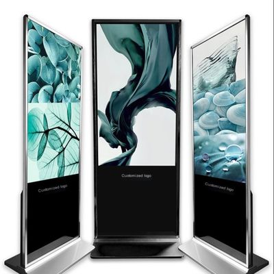 32 43 50 55 65'' Indoor Floor Standing Touch Screen Kiosk Waterproof Android