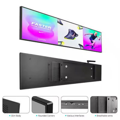 OEM Stretched LCD Display Screen Digital Shelf Edge 4K Android Ultra Wide
