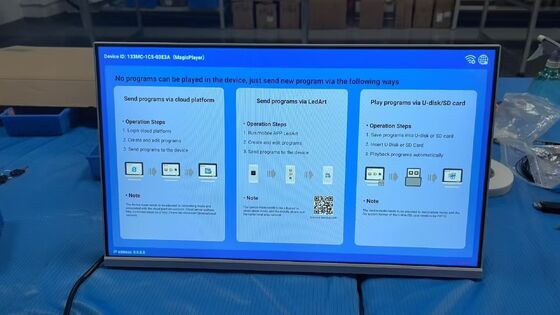 23.6inch Electronic Signboard for Desktop Placement and Menu Board Display as Floor Standing Digital Signage