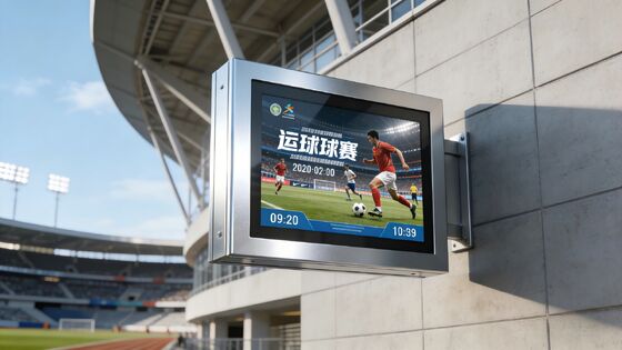 Outdoor Digital Signage with 2000nits High Brightness IP55 Waterproof Wall Mounted Digital Display and Android 11 Motherboard