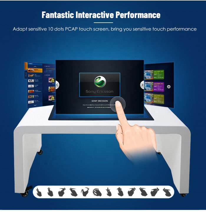 Smart Workspace Interactive Touch Screen Coffee Table for Meeting Rooms