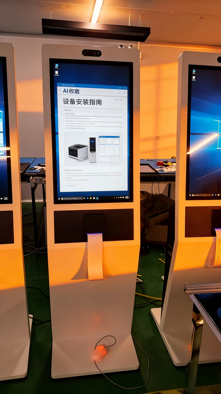 Visual Angle 89998999 Digital Touch Panel Kiosk Black White Customized Features Enhance User Experience in Public Spaces