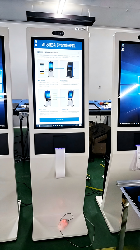 21.5 Inches Touch Screen Digital Kiosk Capacitive Technology 1920 X 1080 Pixels Ideal for Interactive Displays and Customer Engagement