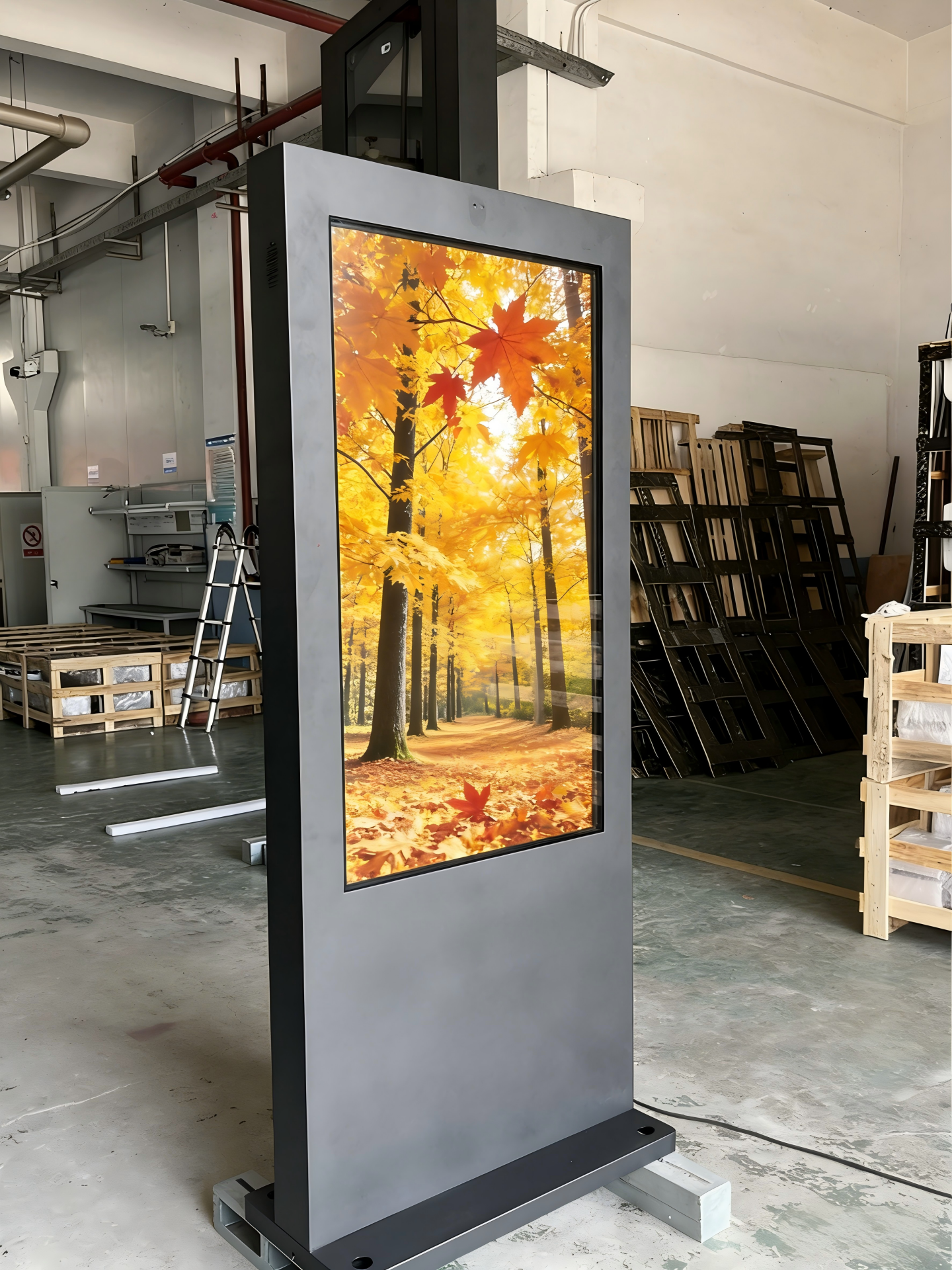 32GB SSD Floor Standing Touch Screen Kiosk Featuring 32 Inch Display ...