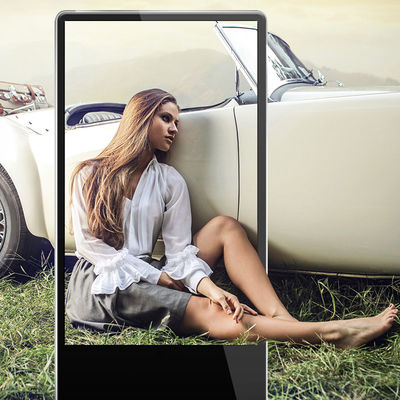 1920 X 1080 Floor Standing Digital Signage Waterproof High Definition 65in